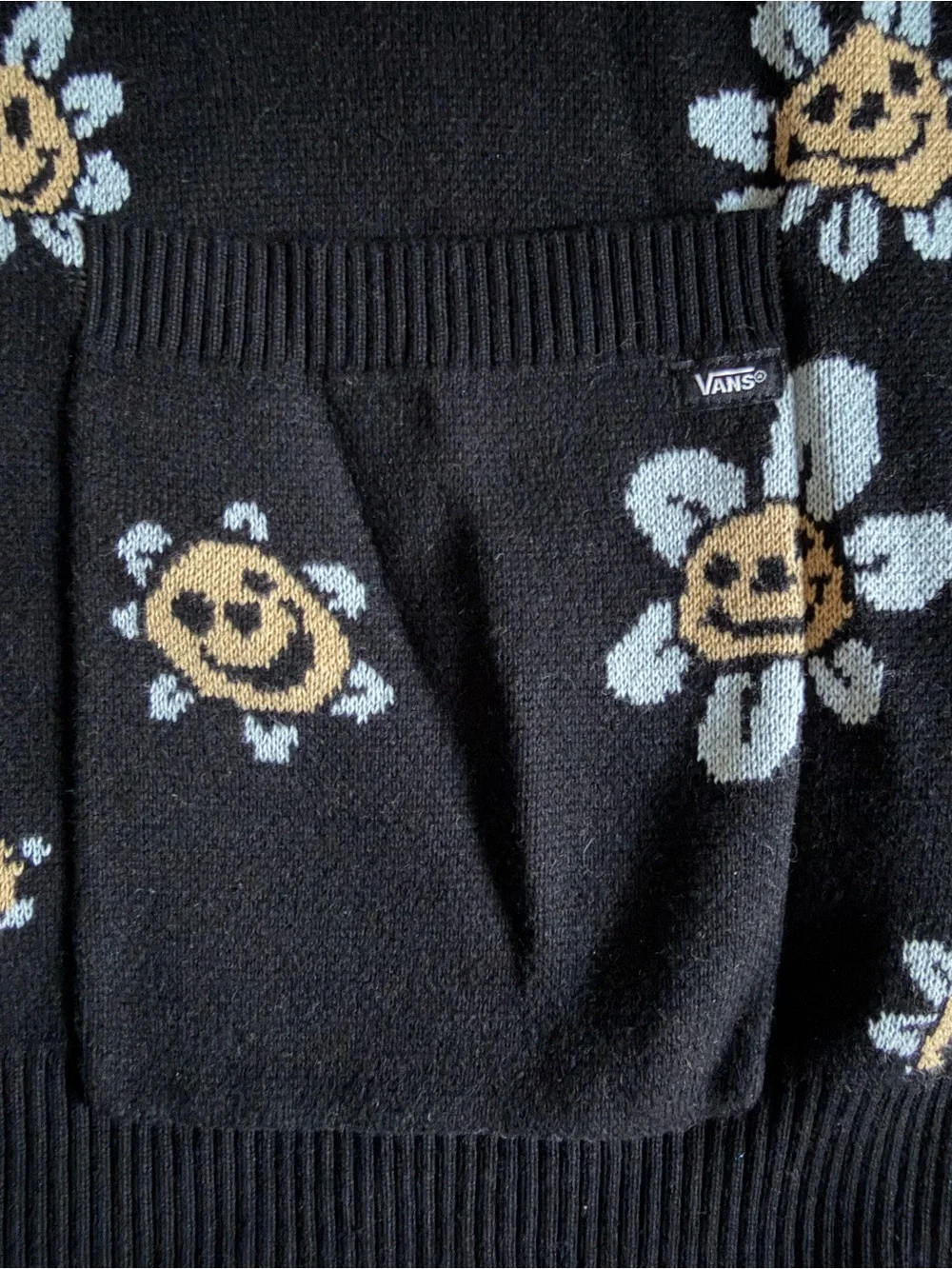 Vans Men’s Hilltop Black Cardigan Sweater - 2XL